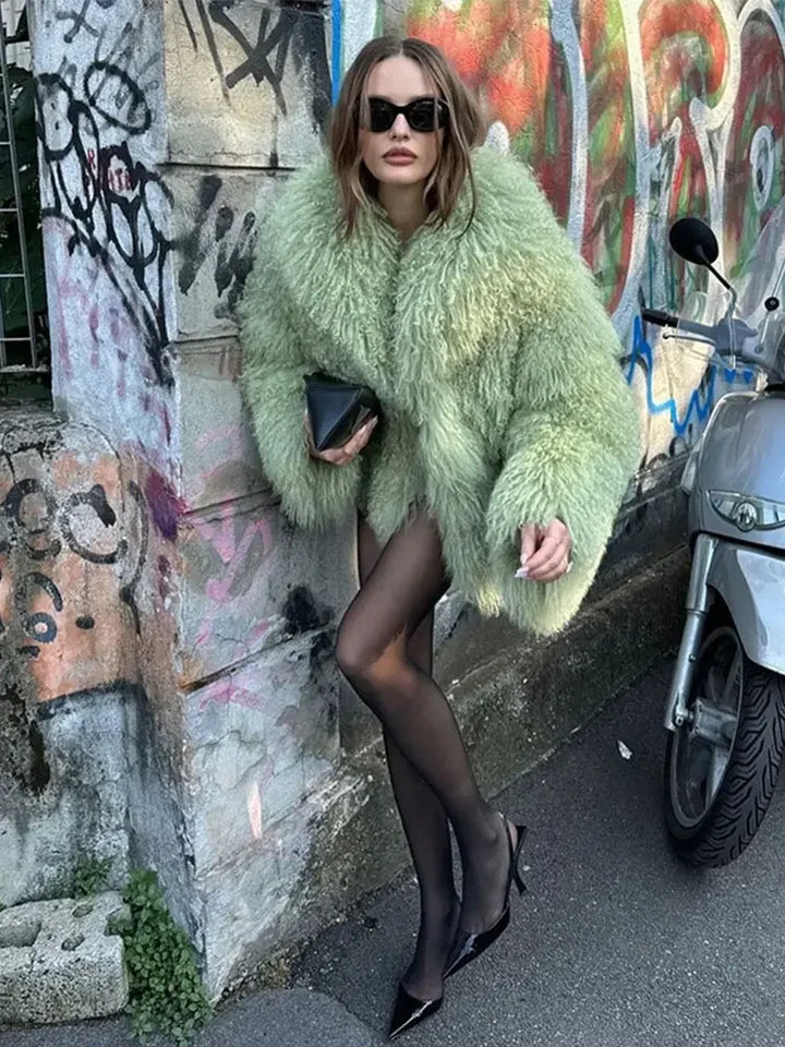 Capria - Fluffy Fur Coat